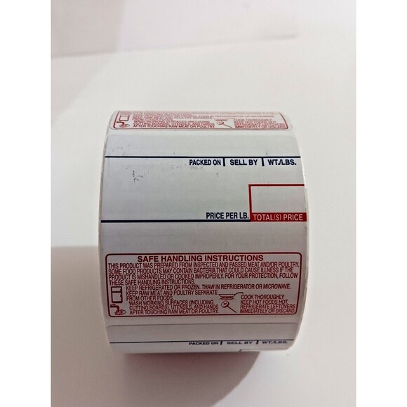 CAS LST-8040 58mm x 60mm - UPC/Safe Handling (500 per roll, 12 per case) - Picture 2 of 4